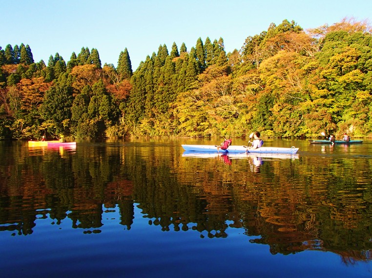紅葉カヤック 亀山湖